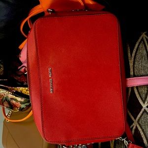 Red Michael Kors Crossbody